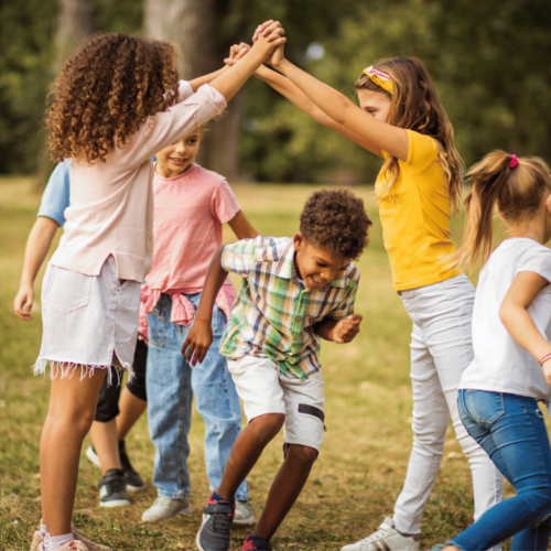 A group of children playing. Wondering “What is ableism”? Read this article by Britt Hawthorne.